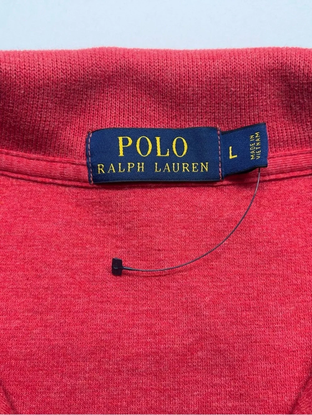 Polo Ralph Lauren 1/4 Zip Sweater Mens Size Large Red Pony Logo Cotton Designer